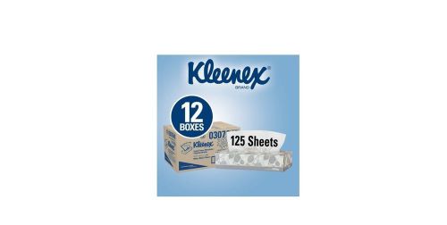 Kleenex Facial Tissue Convenience Case 2 Ply White 12 Count 125 Sheets Per Box