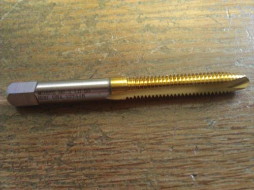 M6x1 D5 HIGH SPEED STEEL 2 FLUTE TiN COATED SPIRAL POINT PLUG TAP