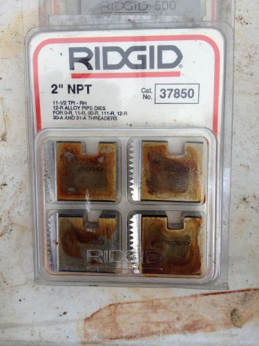 RIDGID 37850 2&#034; NPT PIPE THREADING DIES RH 12-R O-R 11-R 111-R 00-R 31-A NEW