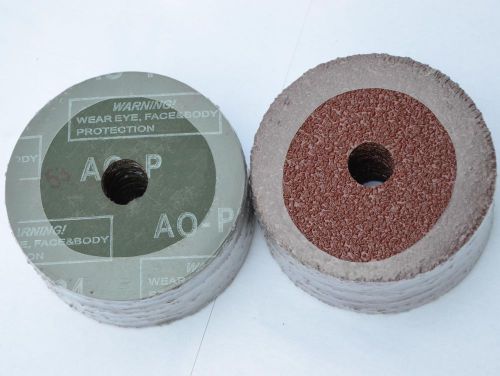 50 resin fiber sanding discs 4&#034; x 5/8&#034; a/o 180 grit new for sale