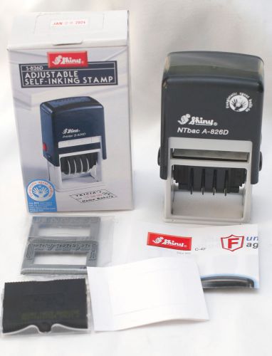 Shiny S-826D Adjustable Self-Inking Stamp