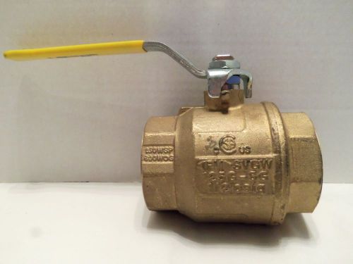 Fnw brass ball valve 171n, 2&#034; npt, 150 wsp, 600 wog for sale