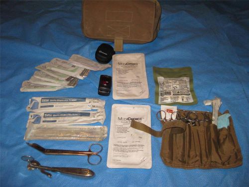 First aid kit double smoke grenade pouch w/molle p/n: 3677 ring cutter plus more for sale