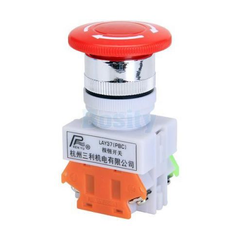 Ui 600V Ith 10A Emergency Stop Switch Push Button Switch Mushroom PushButton