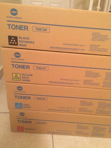 TN613 CYMK Toner Set for Bizhub PRESS C652