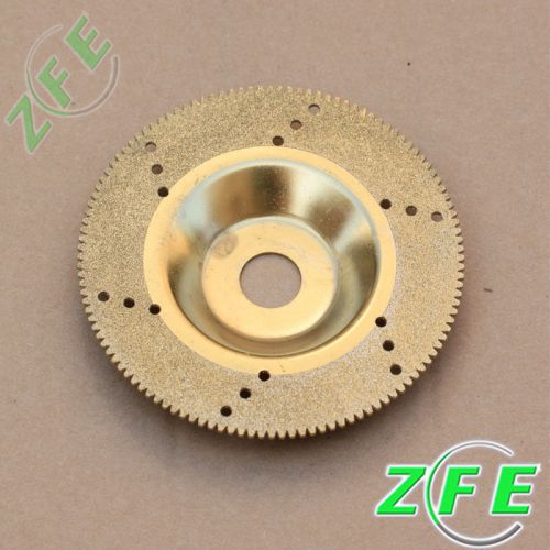 1mm Thickness 18 Small Holes Teeth Edge Saw Blade Gold Tone For Angle  Grinder