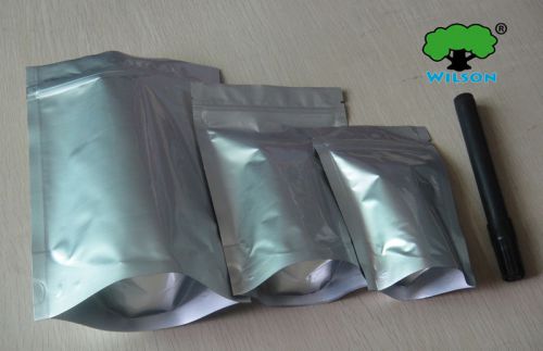 9x13+3cm 200 pcs aluminum foil bag pouch mylar foil zipper stand up bags