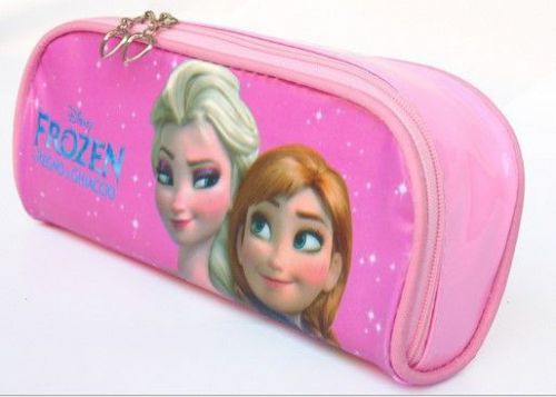 2015 New Kids Girls Boy Frozen Elsa Anna School Pencil Case Bag Pouch Plas