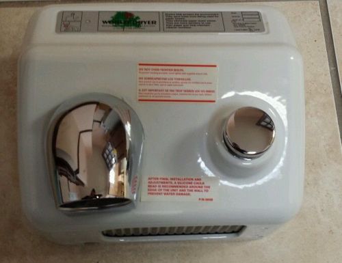 New world dryer model a porcelain wall mount hand dryer blower 115 volt for sale