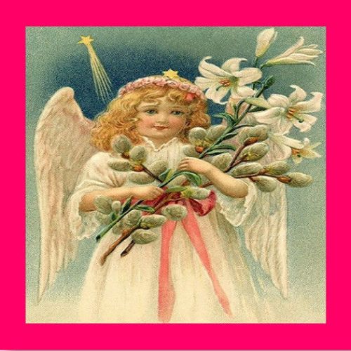 30 Custom Easter Angel Personalized Address Labels