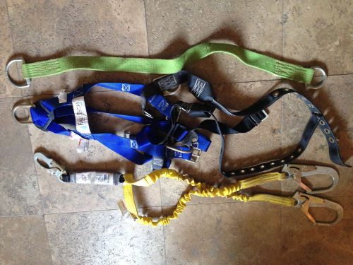 FALLTECH 7018LL HARNESS with ANCHOR SLING AND 6&#039; FALLSAFE LANYARDS