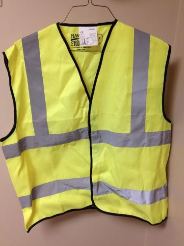 HIGH QUALITY DELUXE REFLECTIVE SAFETY VEST SIZE L/XL  ANSI CLASS 2