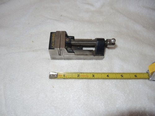 Stanley Drill press vise,cast iron, 1 1/2&#034;x 3 3/4&#034; replaceable jaws Clean