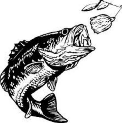 30 Personalized Return Address Fishing Fish Bass Buy 3 get 1 free (bf3)
