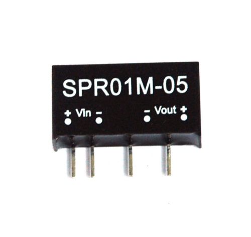 10pc SPR01M-05 DC to DC Converter Vin=12V Vout=5V Iout=200mA Po=1W Mean Well MW