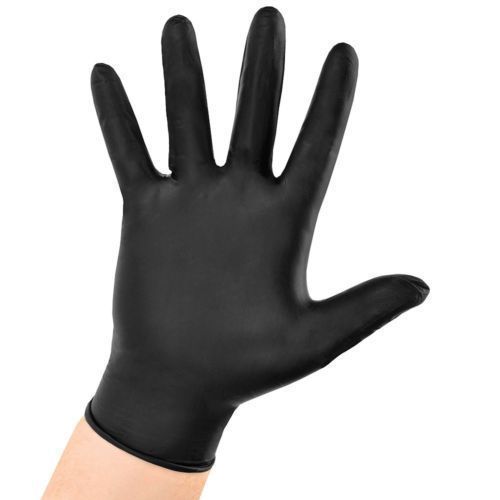 Black Nitrile X-Large Gloves - Powder Free, Medical, Exam, Tattoo, Piercing