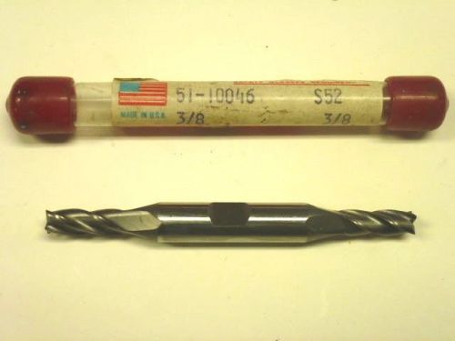 NOS! Union Twist Drill 3/8&#034; SOLID CARBIDE END MILL, DOUBLE ENDED #51-10046