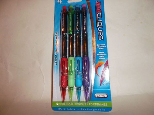 4 Inc. Sidecliques Mechanical Pencils Refillable Comfort Grip Must See