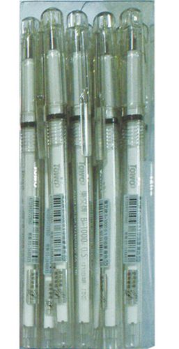 24x TOWO Soft Ink Pens 0.5mm Black B-1000 Cheapest Pens Value Set Fine Tip Gift