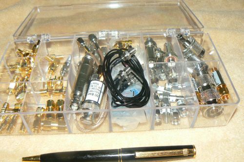 Rf connector/adapter engineering lab kit,mix,68 pieces for sale