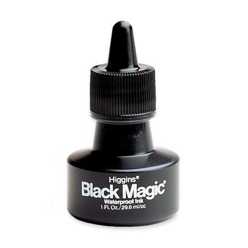 Higgins Higgins Black Magic Waterproof India Ink, 1 oz, Black