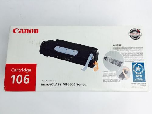 Genuine OEM Canon 106 0264B001AA Black Toner Cartridge imageCLASS MF6500 Series