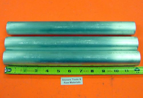 3 pieces 1-1/4&#034; ALUMINUM 6061 ROUND ROD 12&#034; long T6511 1.250&#034; SOLID BAR STOCK