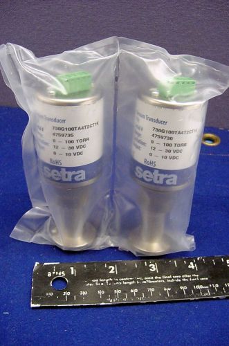 TWO NEW SETRA VACUUM TRANSDUCERS MODEL 730 FOR MONITORING VACUUM CHAMBERS