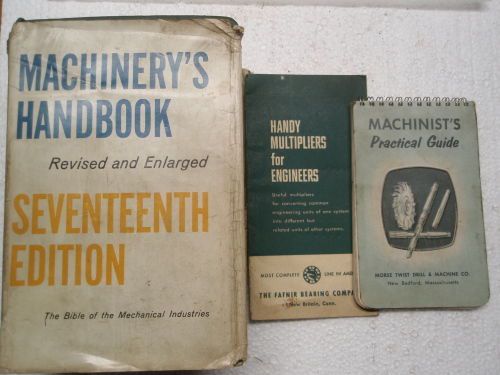 Machinerys Handbook 17th Edition + Machinists Practical Guide + More