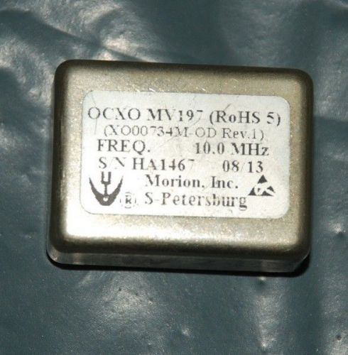 MORION MV197 10Mhz OCXO OSCILLATOR,SQUARE WAVE  SC-CUT +12V