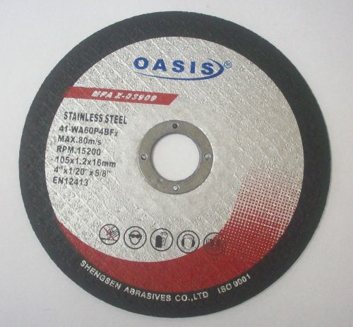 (100) 4&#034;x.05&#034;x5/8&#034; Metal &amp; Stainless Steel Cut Off Wheel Thin Cutting Discs