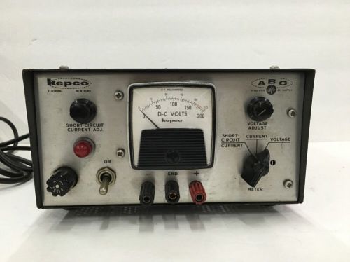 Vintage Kepco ABC 200M Power Supply Regulator DC Volt For Repair
