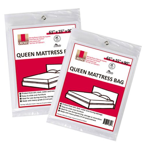 Queen Size Mattress Cover  61&#034; x 15&#034; x 90&#034; Moving Supplies Pack of 2