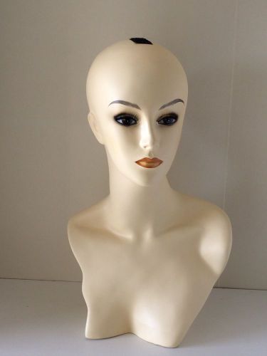 Female Mannequin Head with Bust