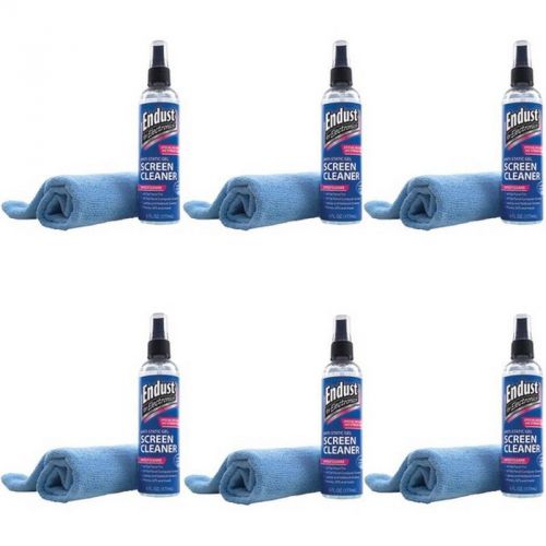 Endust 12275 Lcd And Plasma Screen Gel Cleaner With Microfiber Towel 6 Pk NEW