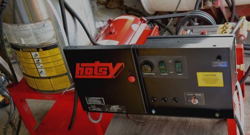 Used hotsy 1424ss hot water propane gas 4.8gpm @ 4000psi pressure washer for sale