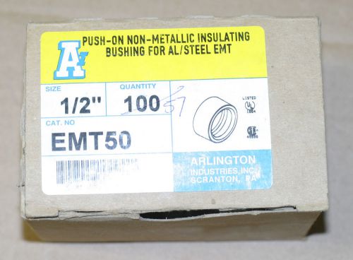 57 - arlington 1/2&#034; insulating conduit bushings, emt50; emt rigid imc pvc for sale