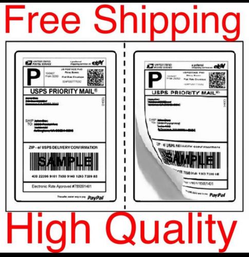 (1000) Adhesive Shipping Labels ** High Quality ** ** Fast Free Shipping **