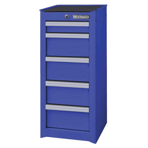 Westward 32H899 Side Cabinet, 15-7/16x18x33-13/16 In, Blue *PA*