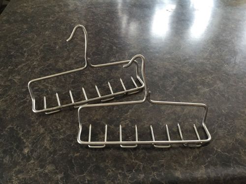 STAINLESS STEEL HEAVY SMOKEHOUSE BACON HANGERS 11 INCH 8 PRONG (2 HANGERS)