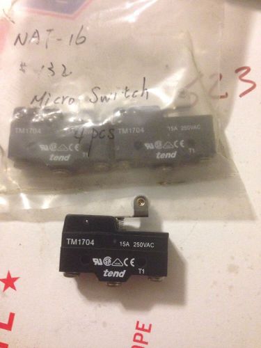 Lot Of Three NEW Tend TM1704 Micro Switch 15A 250V