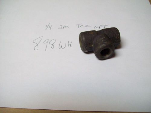 TEE 2000 PSI FORGED STEEL 1/4&#034;  NPT  A105 PRESSURE FITTING     &lt;898WH
