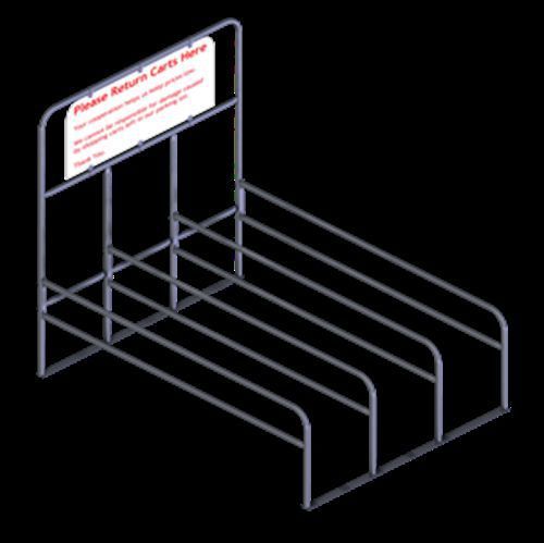 National cart co cc-901-10 single-entry 10&#039;l 901-series cart corral for sale
