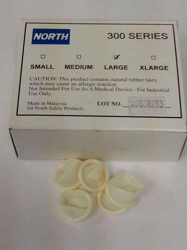 NEW NORTH LARGE WHITE FINGER COTS Rubber Finger Tips Protector - 18 Boxes of 144