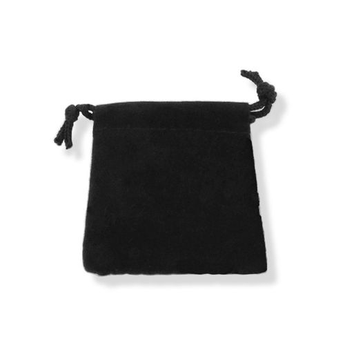 500 Pcs 2&#034; x 2.5&#034; Black Velvet Jewelry Gift Pouches Drawstring Velour Bags
