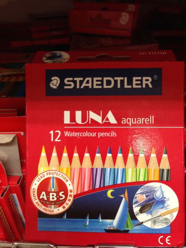 Mini Staedtler Luna Aquarell 12 Water Color Pencil Set For Kids, Children