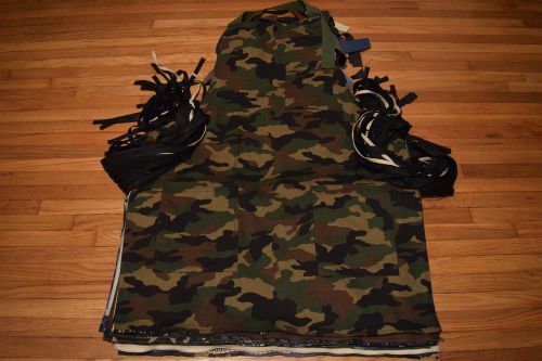 Army Camouflage Apron Tools Woodwork Barber Hair Stylist Artist Chef Grilling
