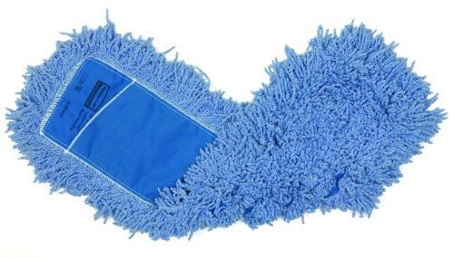 Rubbermaid commercial fgj25300bl00 twisted loop dust mop, blend 24-inch, blue for sale