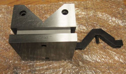 Suburban Tool 6&#034; x 6&#034; x 4&#034; Hardened Steel Precision V-Block With Clamp