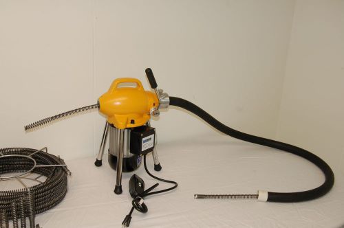 Pipe drain cleaning machine 3/4&#034; - 4&#034; sectional b snake cleaner by bluerock s75 for sale